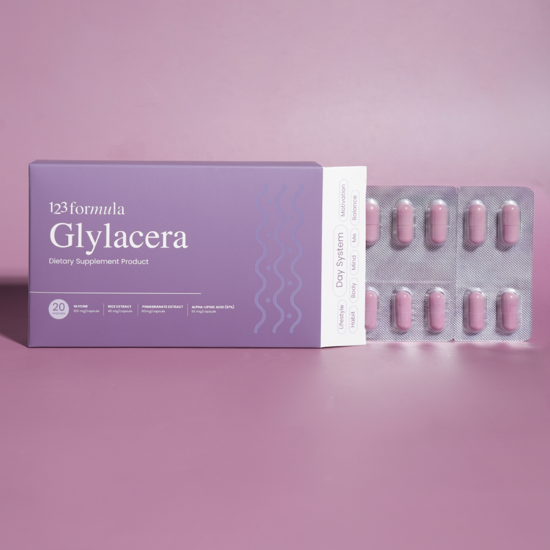 123FORMULA Set: Glylacera ดูแลผิว + Resetra ดูแลการนอน | Day & Night