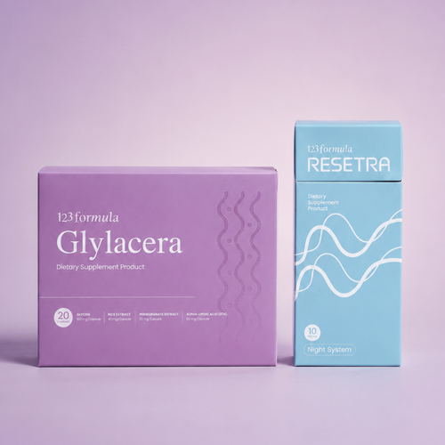 123FORMULA Set: Glylacera ดูแลผิว + Resetra ดูแลการนอน | Day & Night